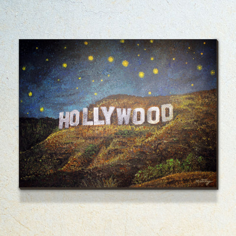Starry Night Over Hollywood - Original Painting